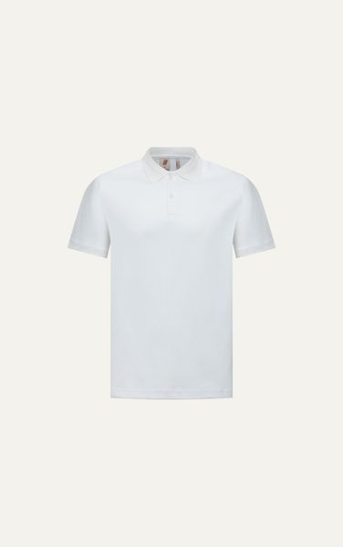  AG003 STUDIO LOOSE FIT BASIC POLO - WHITE