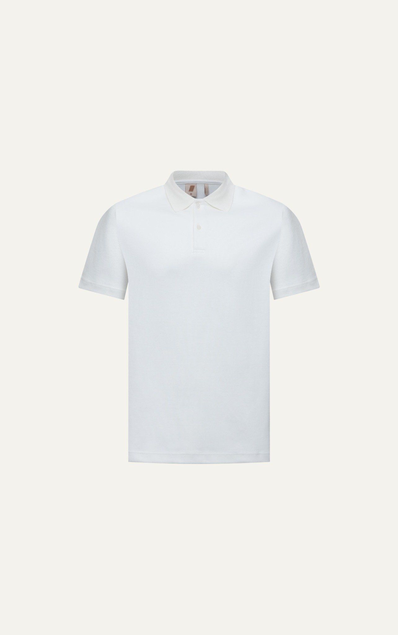  AG003 STUDIO LOOSE FIT BASIC POLO - WHITE 