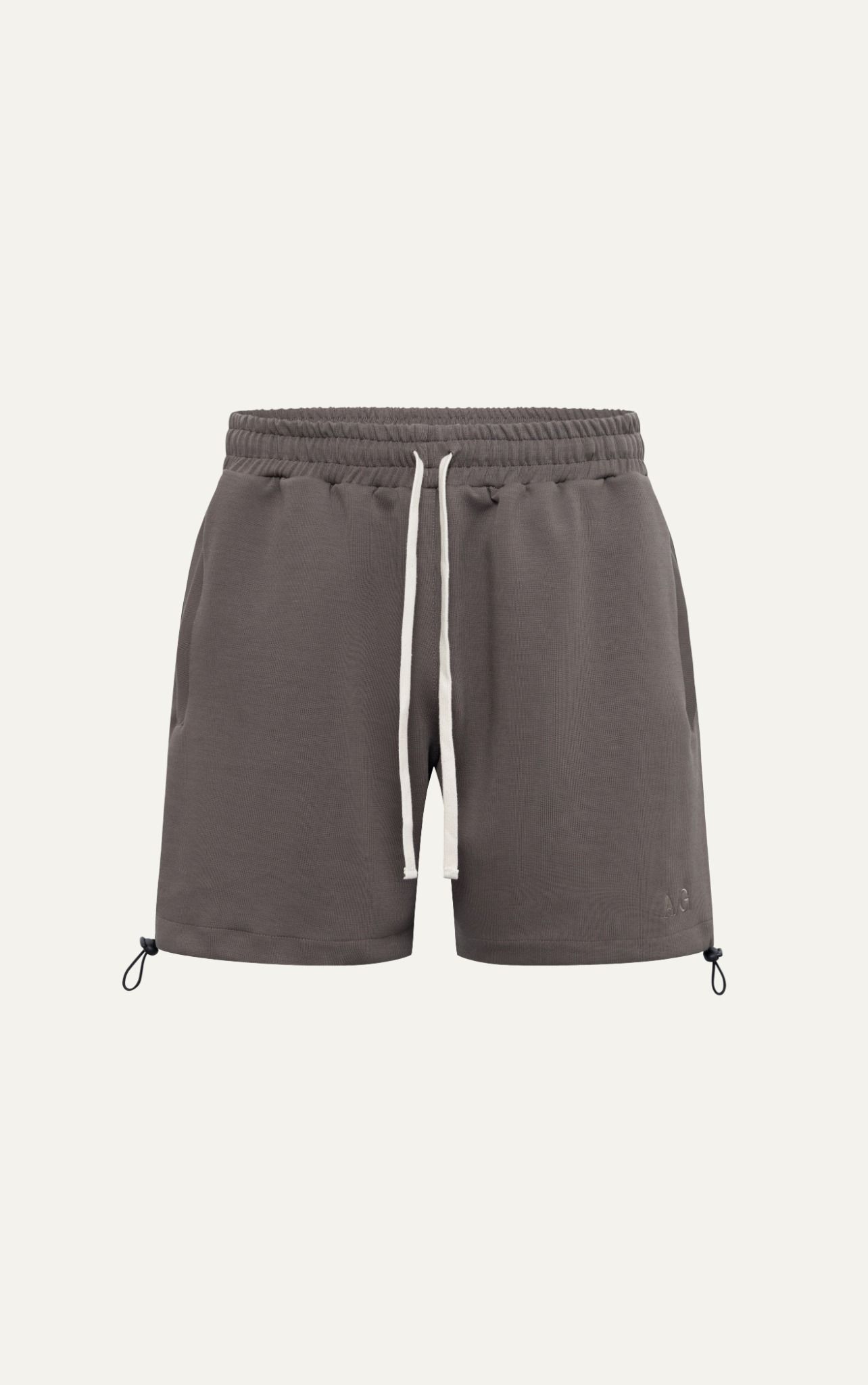  AG10 STUDIO LOOSE FIT BASIC SHORT - BROWN 