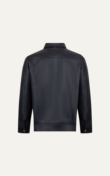  AG09 PREMIUM REGULAR FIT LEATHER JACKET - BLACK 