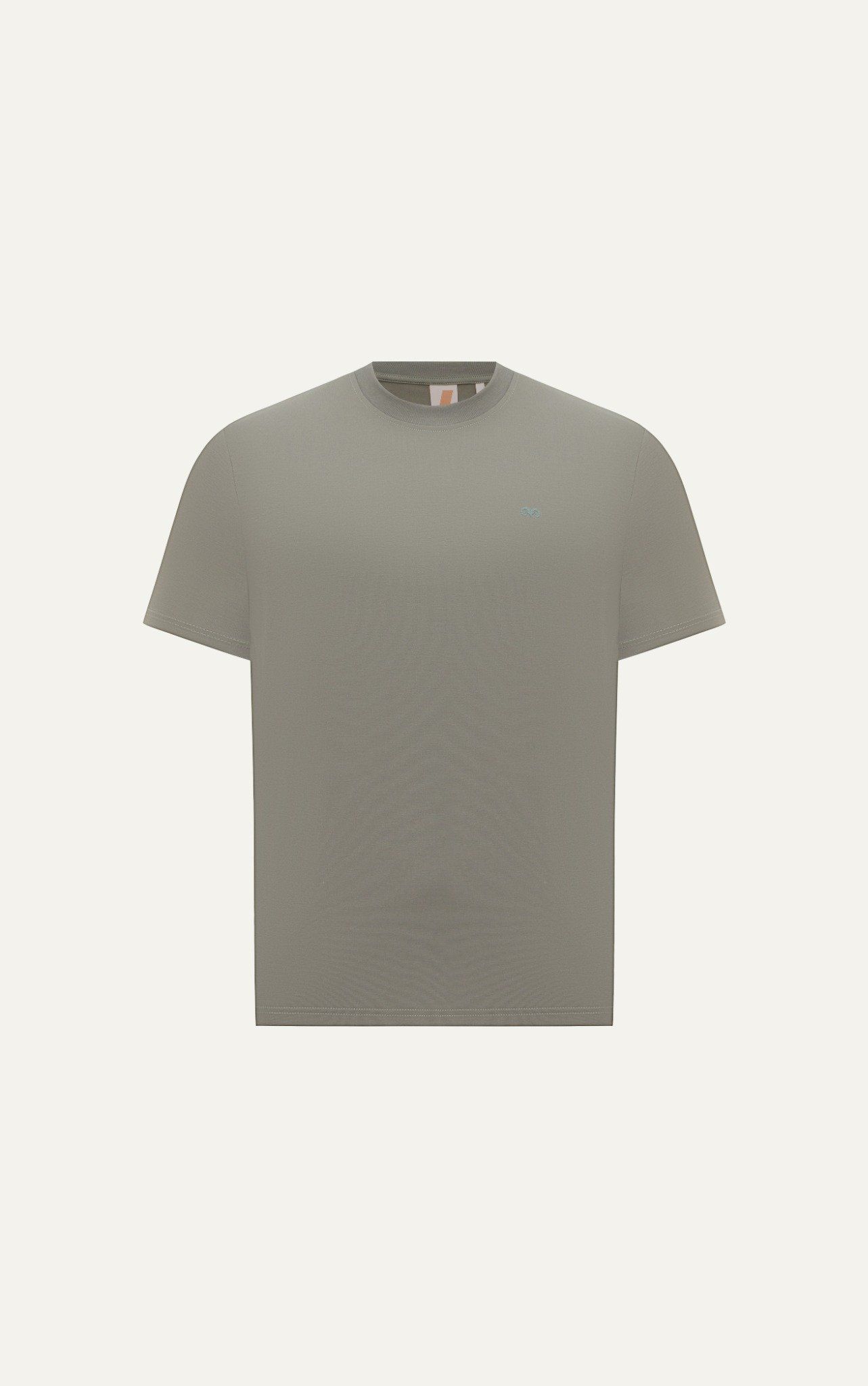  AGTL02 STUDIO REGULAR FIT BASIC T-SHIRT - OLIVE 