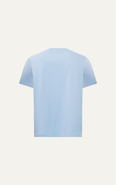  A/G STUDIO LOOSE FIT T-SHIRT 3D EFFECT LOGO - SKY BLUE 