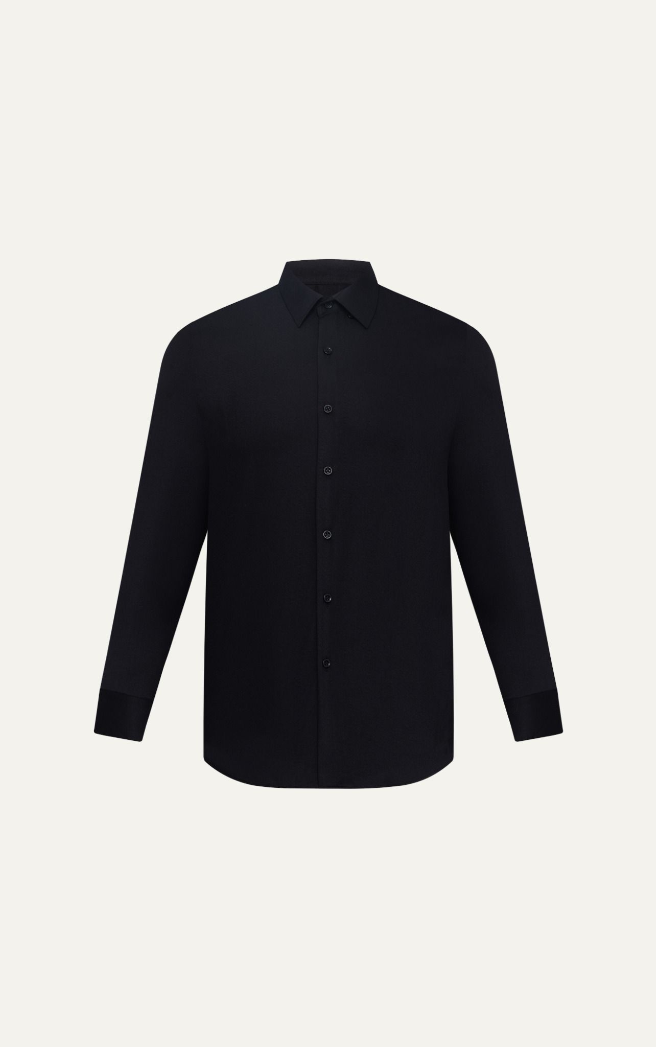 AG829 SIGNATURE SLIMFIT TWILL SHIRT - BLACK