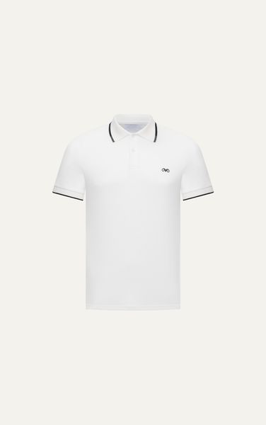  AG75 PREMIUM SLIMFIT POLO - WHITE