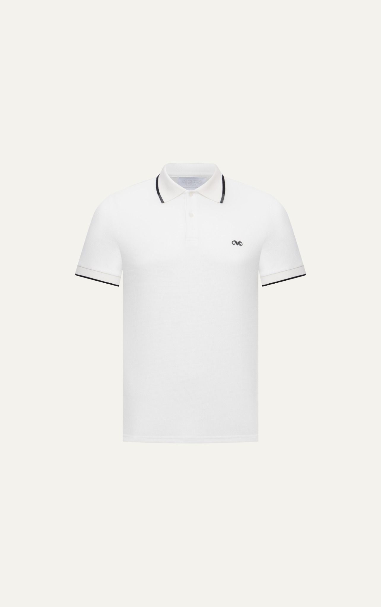 AG75 PREMIUM SLIMFIT POLO - WHITE