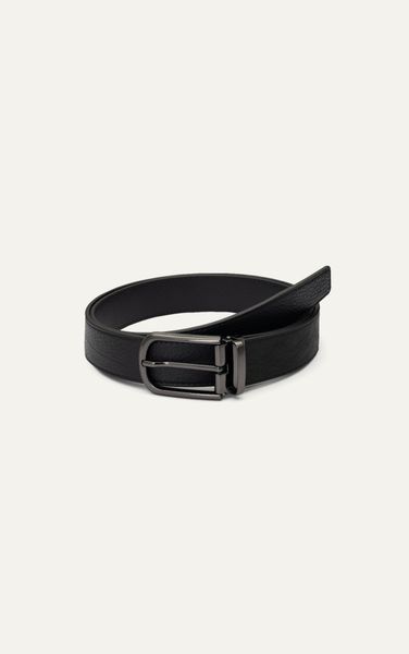  AG LEATHER BELTS - OVAL HEAD METALLIC GRAY 