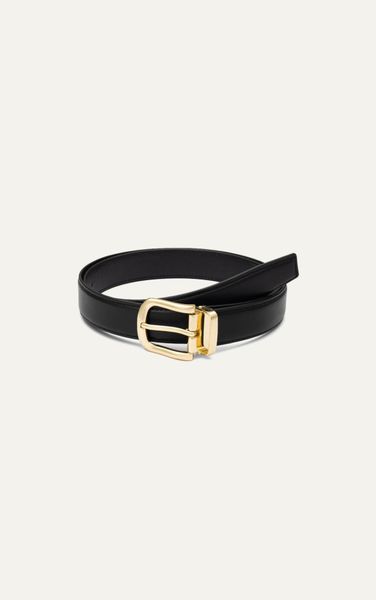  AG LEATHER BELTS - SQUARE HEAD GOLD