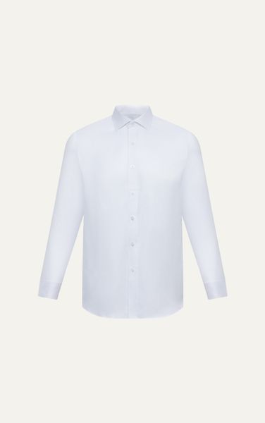  AG20 PREMIUM SLIMFIT TWILL DRESS SHIRT - WHITE