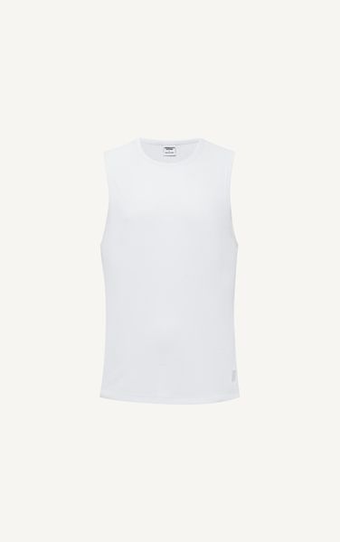  AG081 STUDIO LOOSE FIT NEW BASIC TANK TOP - WHITE
