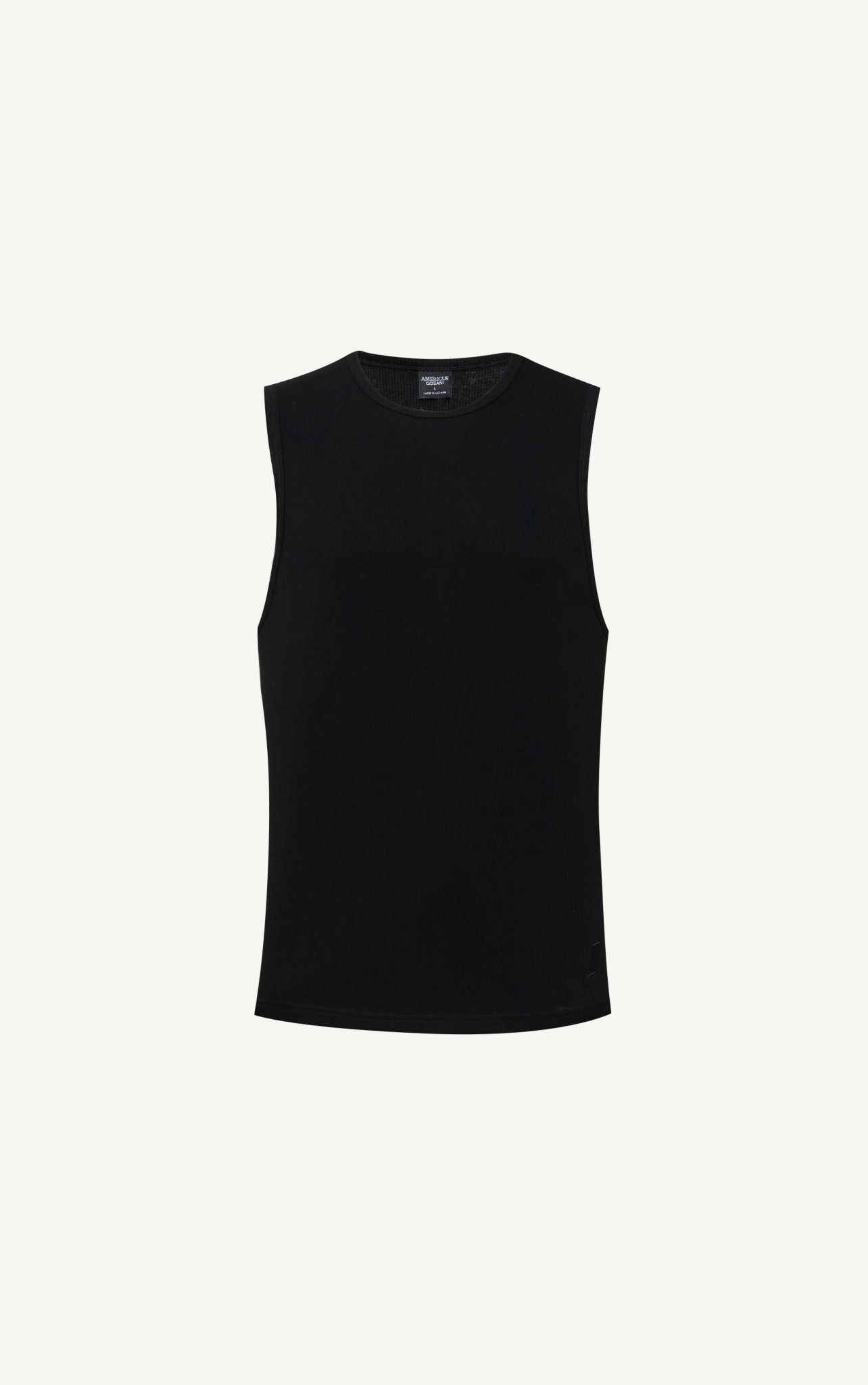  AG081 STUDIO LOOSE FIT NEW BASIC TANKTOP - BLACK 