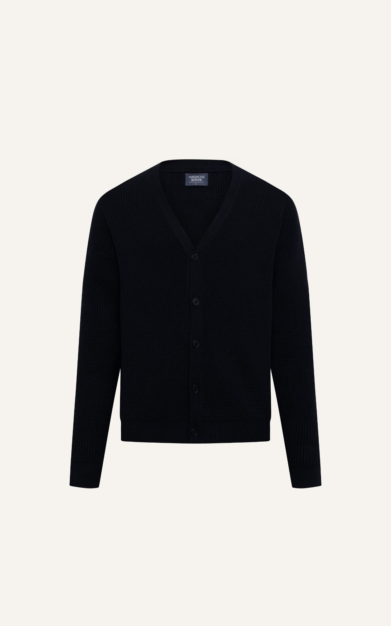  AG714 PREMIUM REGULAR FIT NEW CARDIGAN - BLACK 