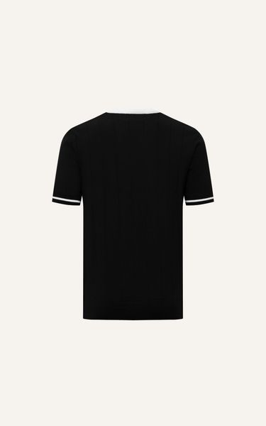  AG709 PREMIUM REGULAR FIT NEW ESSENTIAL KNIT T-SHIRT - BLACK 