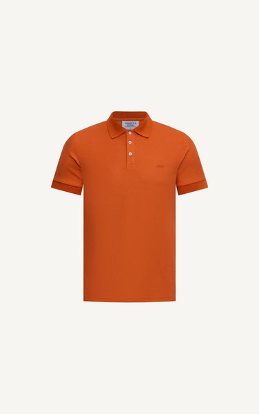  AG02 SIGNATURE SLIMFIT POLO - ORANGE