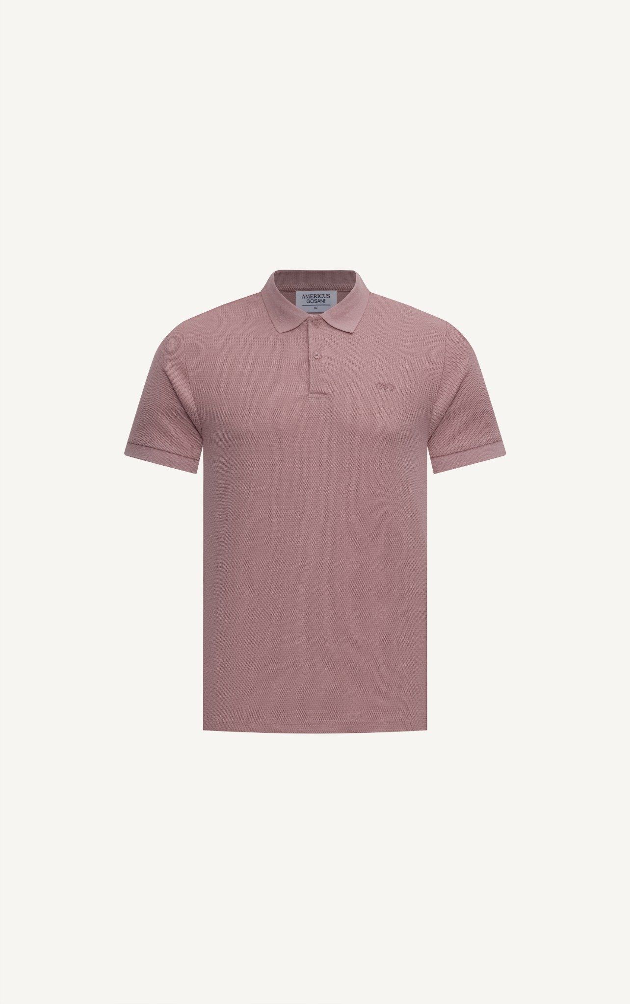 AG02 SIGNATURE SLIMFIT POLO - DUSKY PINK