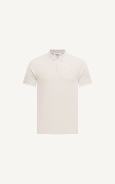  AG02 STUDIO SLIMFIT POLO - OCHRE WHITE