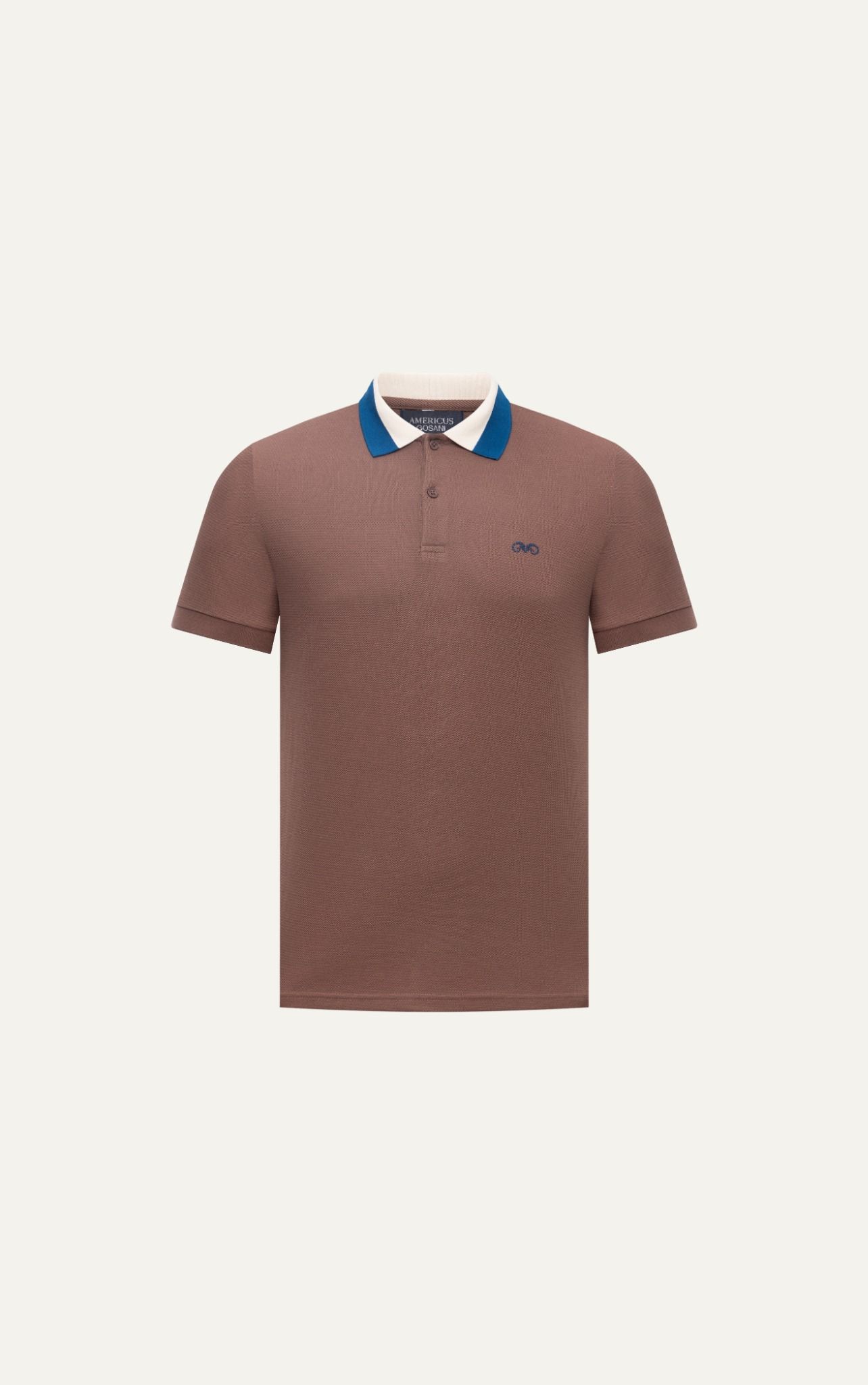 AG880 PREMIUM SLIMFIT POLO - BROWN