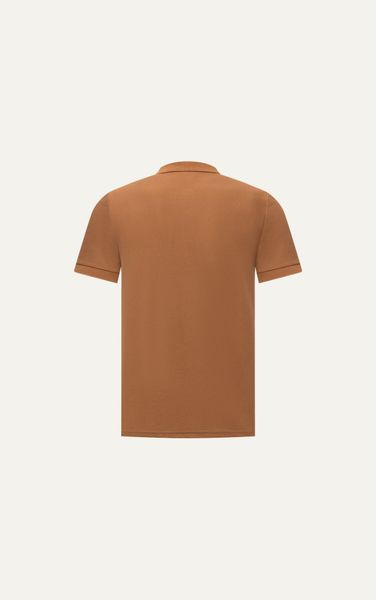  AG02 SIGNATURE SLIMFIT POLO - BROWN 