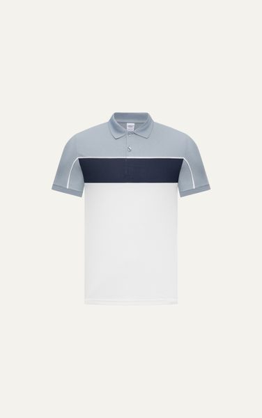  T59 FACTORY SLIMFIT STRIPED MIX COLOR POLO - LIGHT BLUE