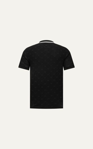  AG41 PREMIUM SLIMFIT MONOGRAM POLO - BLACK 