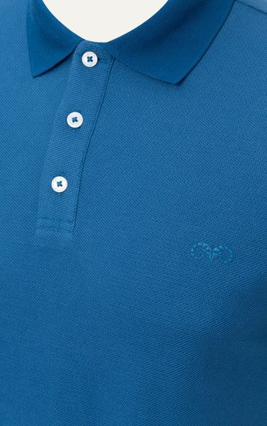  AG02 SIGNATURE SLIMFIT POLO - COBALT BLUE 