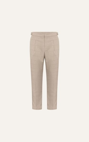  AG05 PREMIUM SLIMFIT SIDETAB TROUSERS - BROWN