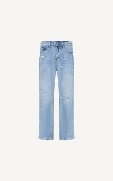  AG55 STUDIO REGULAR FIT RIPPED JEANS - LIGHT BLUE