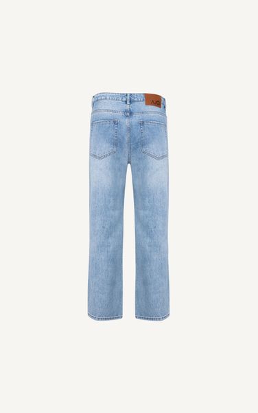  AG55 STUDIO REGULAR FIT RIPPED JEANS - LIGHT BLUE 