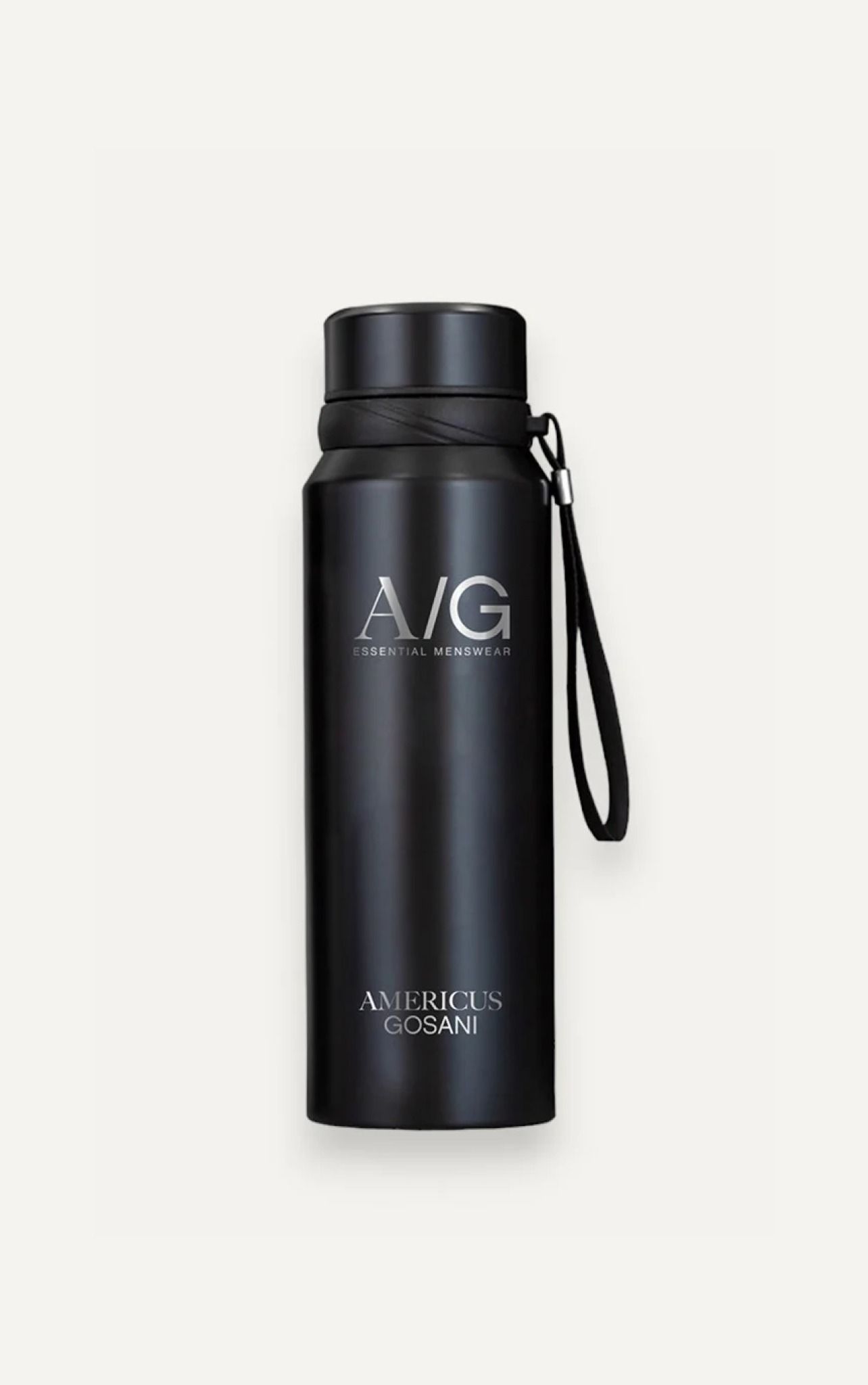  AG VACUUM BOTTLE WITH LOGO - BLACK 