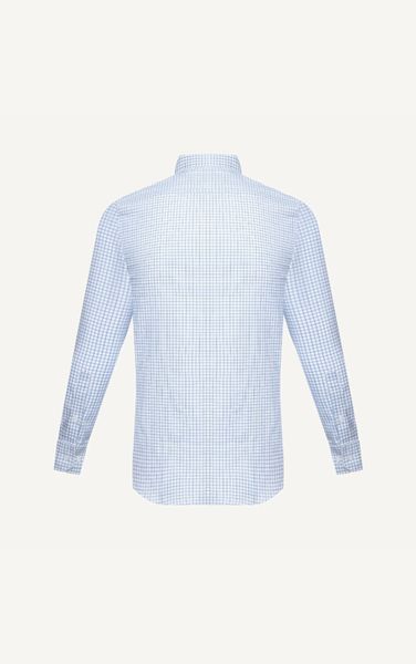  AG78 PREMIUM SLIMFIT SMALL CHECKERED SHIRT - LIGHT BLUE 