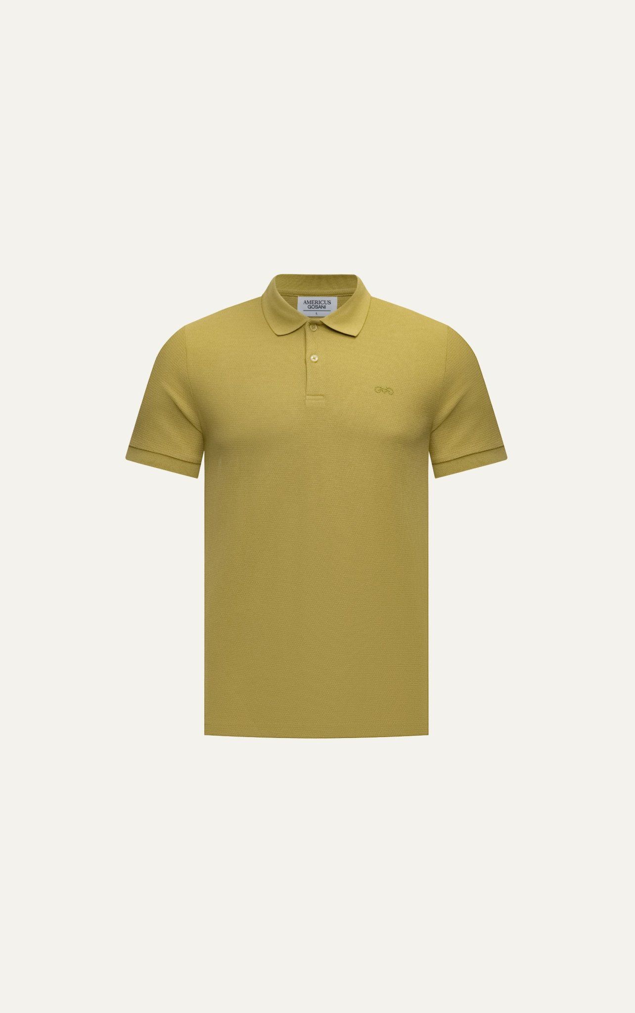 AG02 SIGNATURE SLIMFIT POLO - DARK YELLOW
