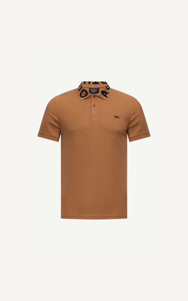  AG37 STUDIO SLIMFIT POLO - BROWN