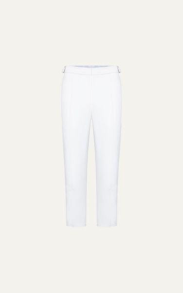  AG01 PREMIUM SLIMFIT SIDETAB TROUSERS - WHITE