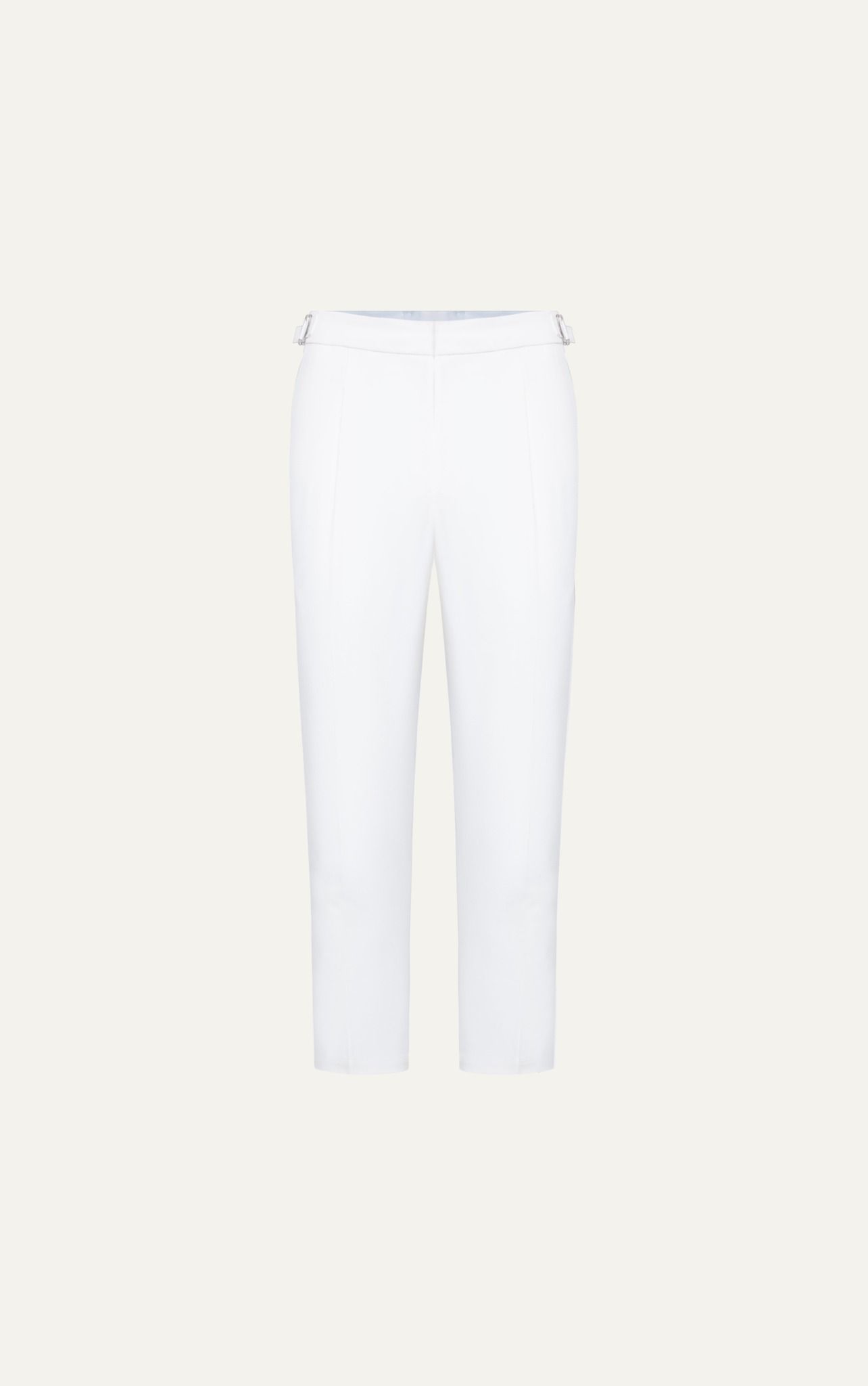  AG01 PREMIUM SLIMFIT SIDETAB TROUSERS - WHITE 