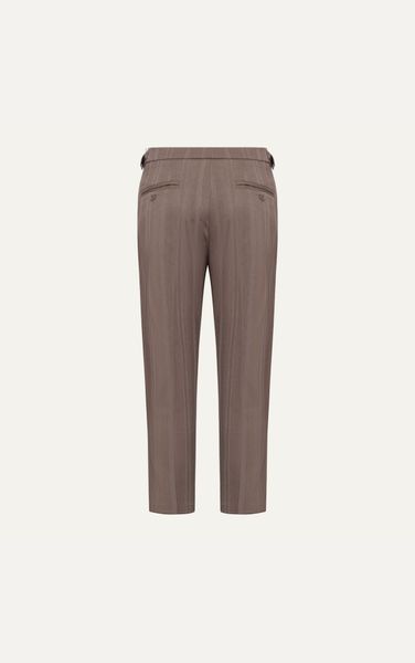  AG06 SIDETAB TROUSER - STRIPED BROWN 