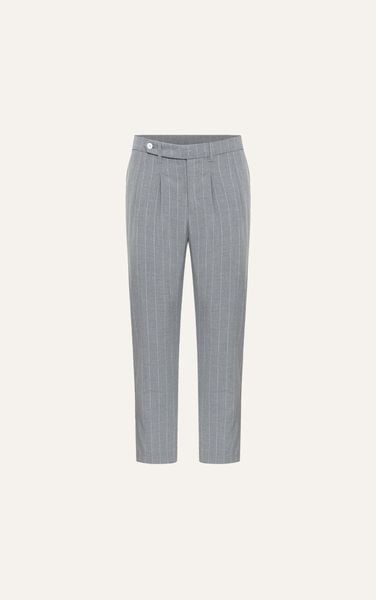  AG03 PREMIUM SLIMFIT NEW STRIPED DETAILS TROUSER - GREY