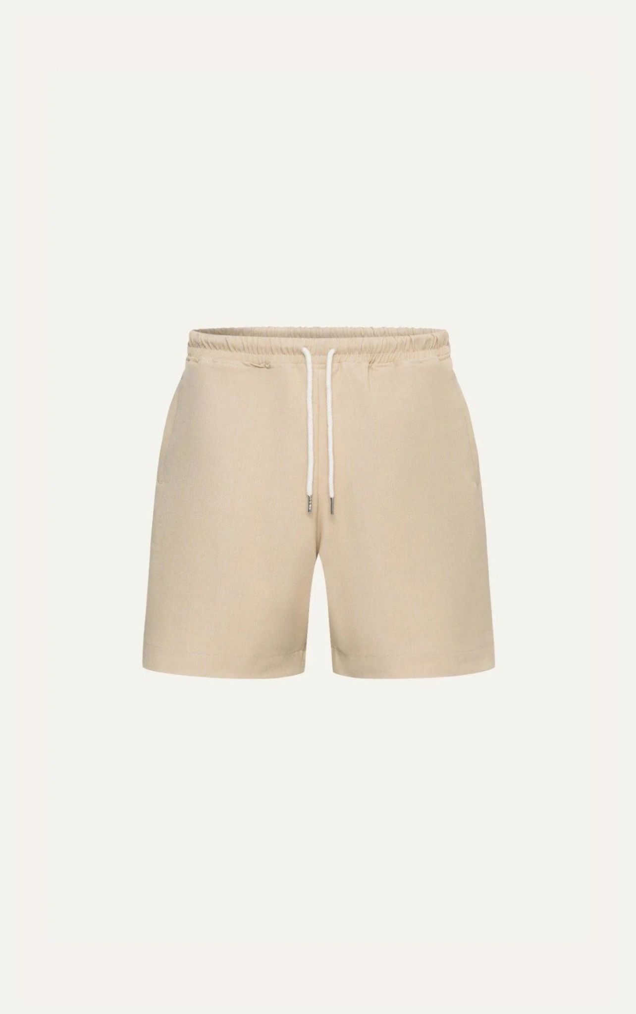 TA23 STUDIO LOOSE FIT SPORT SHORT - BEIGE