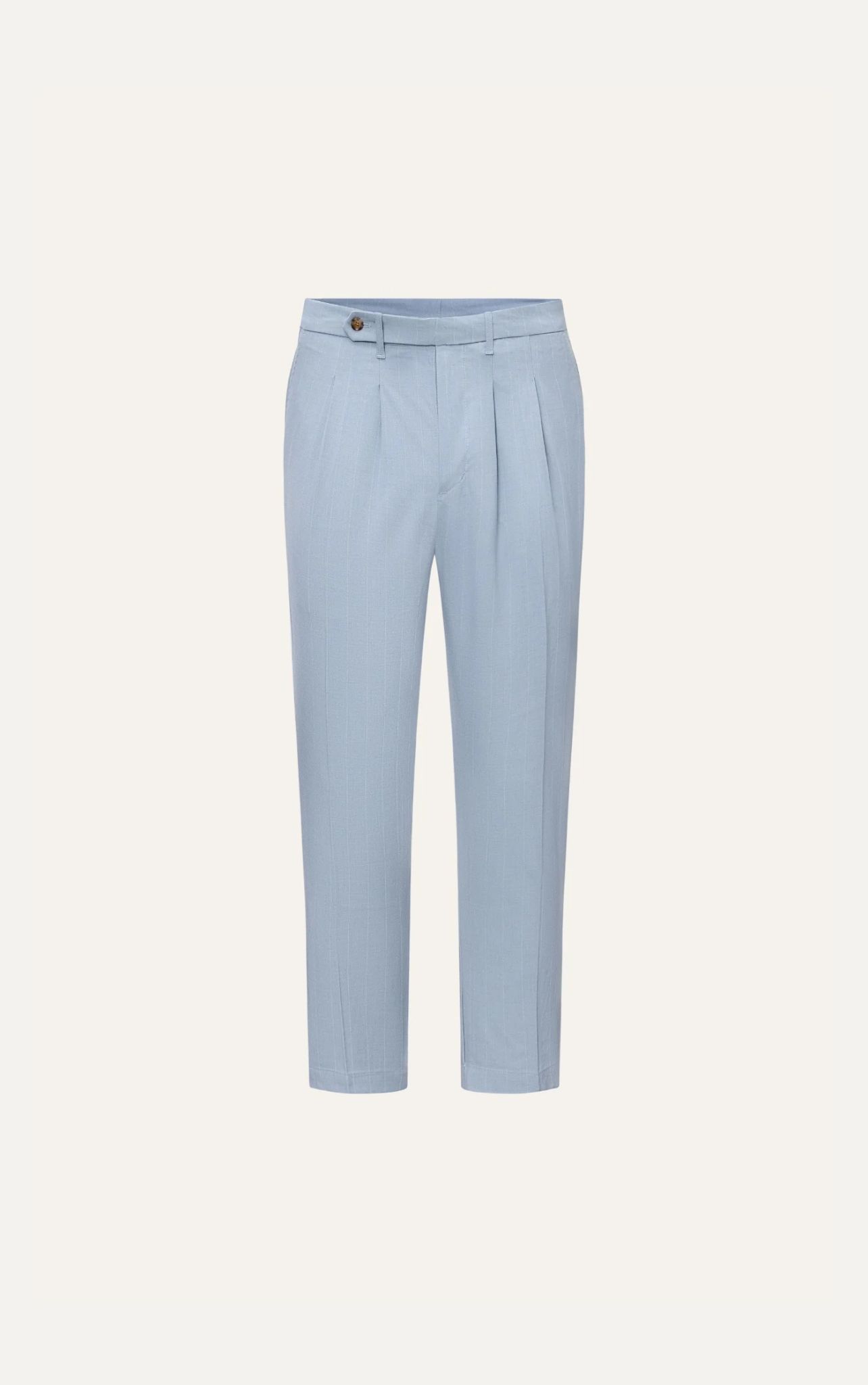 AG003 PREMIUM SLIMFIT STRIPED DETAILS TROUSER - LIGHT BLUE