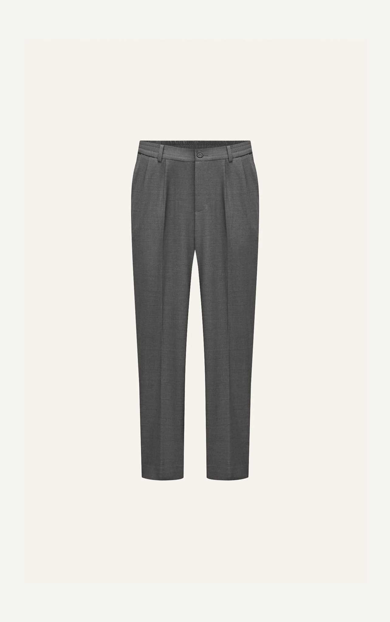 AG11 STUDIO LOOSE FIT RELAX TROUSERS - LIGHT GREY