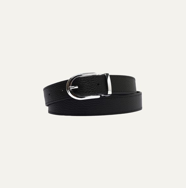  AG LEATHER BELTS - ROUND SILVER HEAD