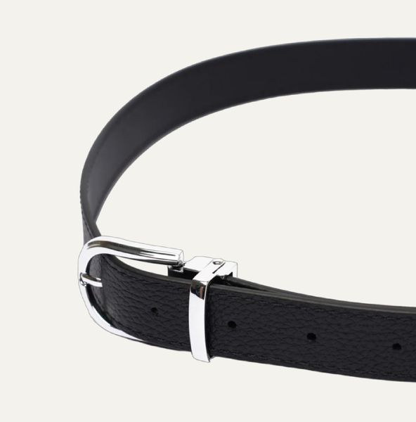  AG LEATHER BELTS - ROUND SILVER HEAD 