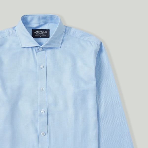  AG868 NEW CHECKED SHIRT BABY BLUE 