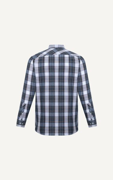  AG316 CHECKED SHIRT IN GRAY 