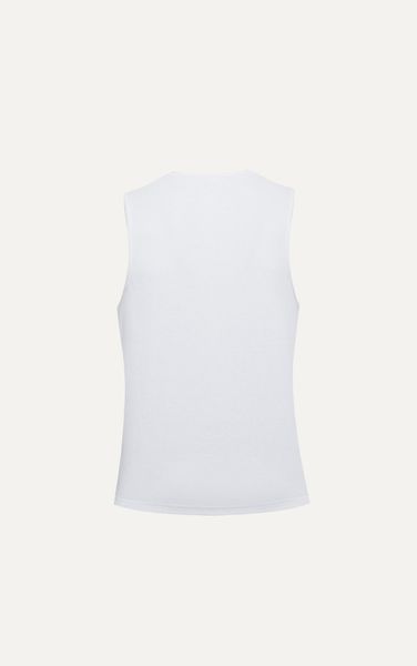  AGTA36 FACTORY REGULAR FIT BASIC TANKTOP - WHITE 