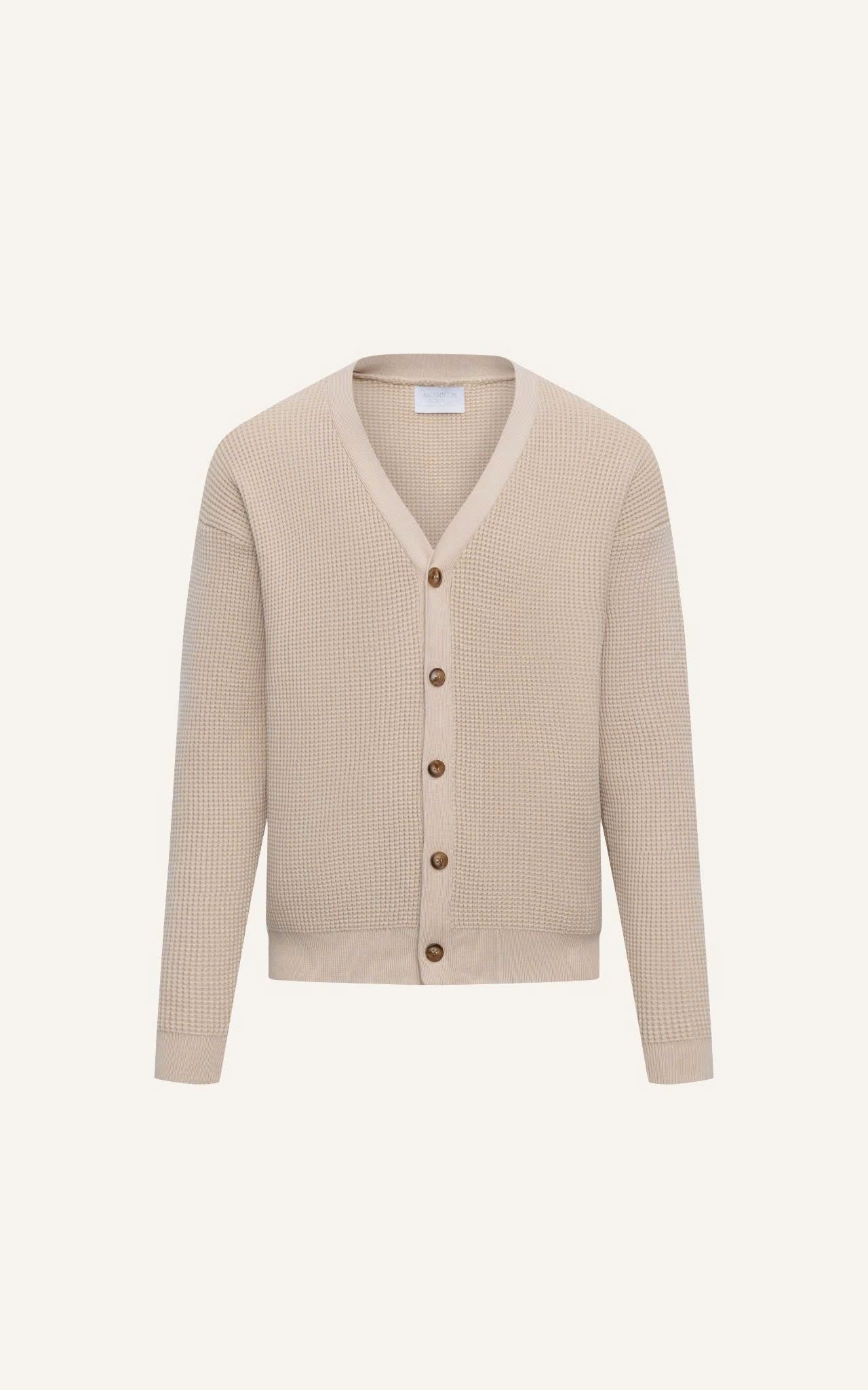 AG733 STUDIO REGULAR FIT CARDIGAN - BEIGE