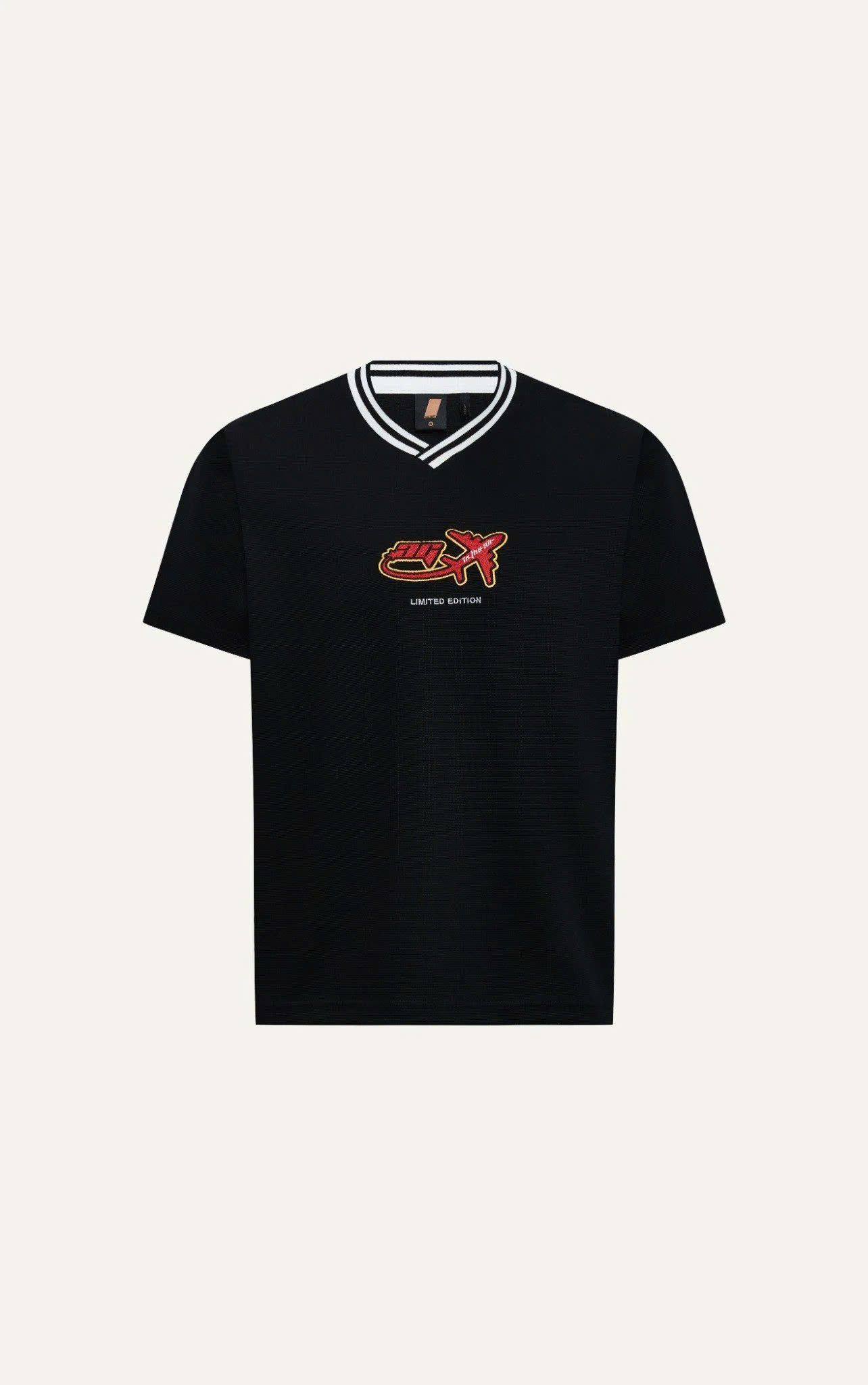AG04 STUDIO LOOSE FIT LOGO T-SHIRT - BLACK