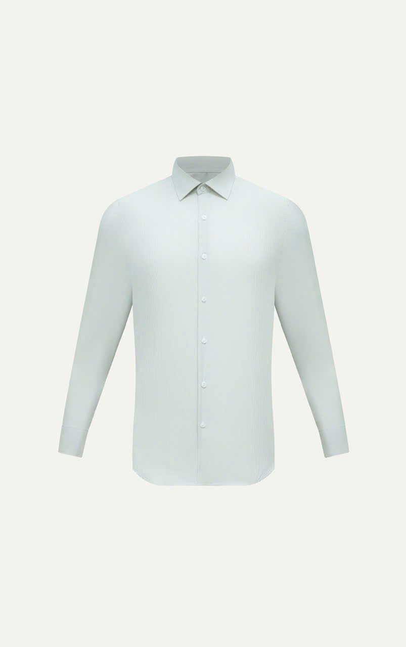 AG3P3 PREMIUM SLIMFIT TEXTURE SHIRT - LIGHT GREY
