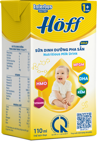 Sữa dinh dưỡng pha sẵn Hoff 110ml Gold