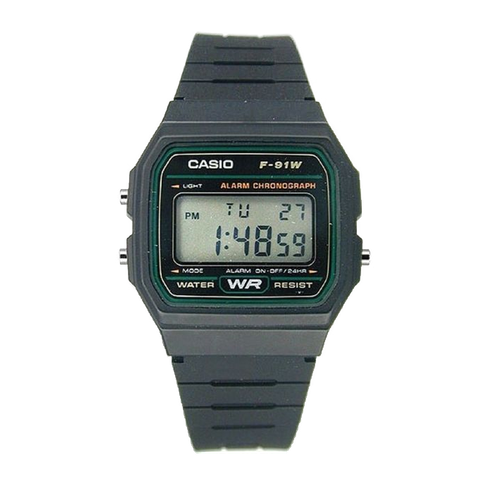 Đồng hồ Casio Nam F-91W-3SDG Chính Hãng