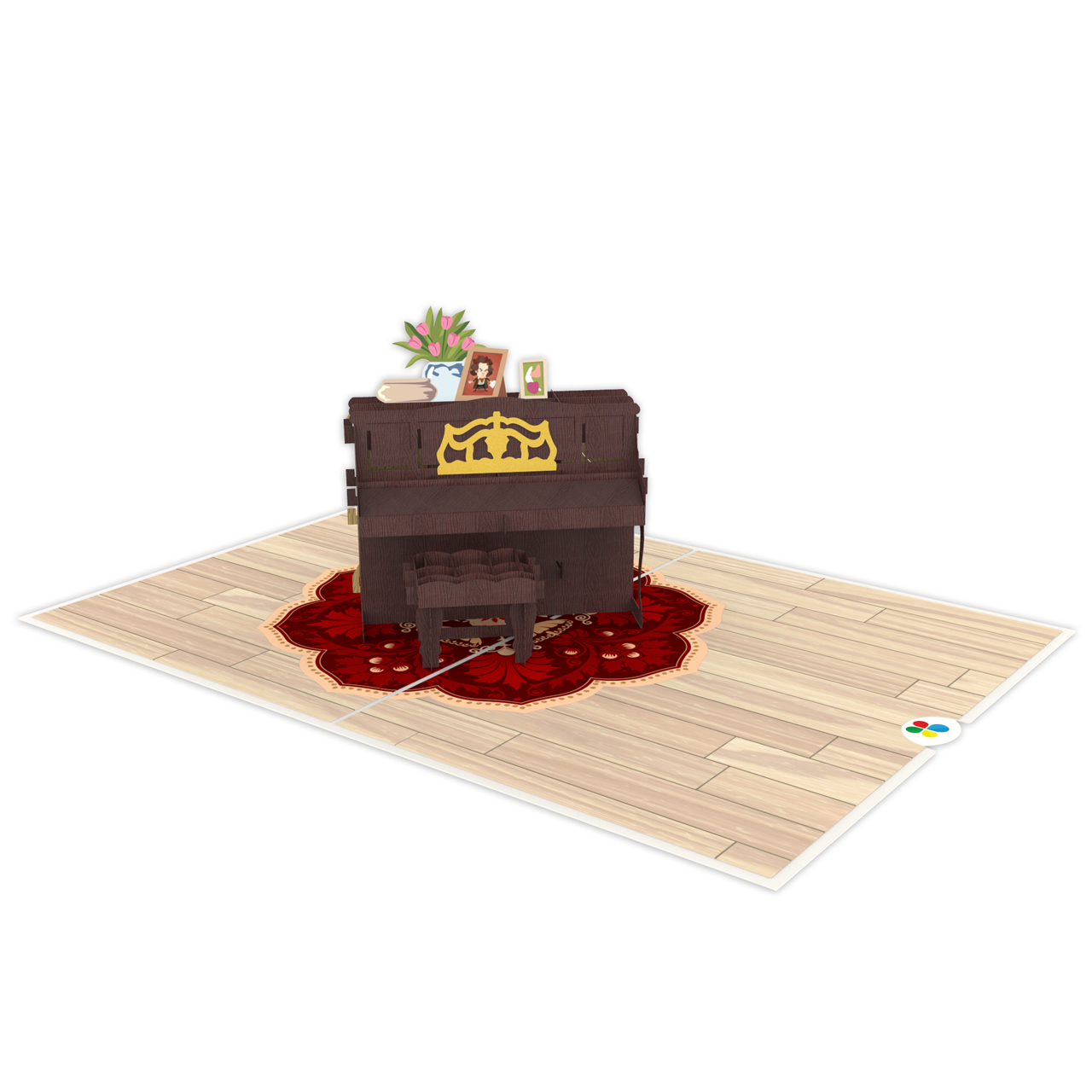 Thiệp Pop Up Piano