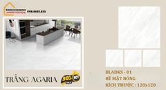 SALE - Gạch ốp lát 120x120 ẤN ĐỘ VI TINH KIM CƯƠNG SIÊU BÓNG  - BLADKS